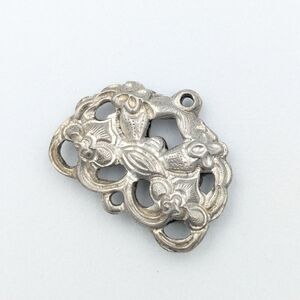 Antique Qing Dynasty Chinese Repoussé Hollow Pendant Jewelry Piece